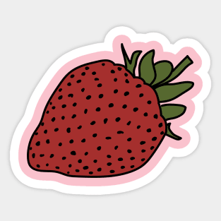 Strawberry by Courtney Graben Sticker